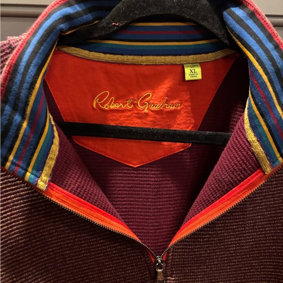 Robert Graham 1/4 zip Pullover sz XL - Picture 2 of 5